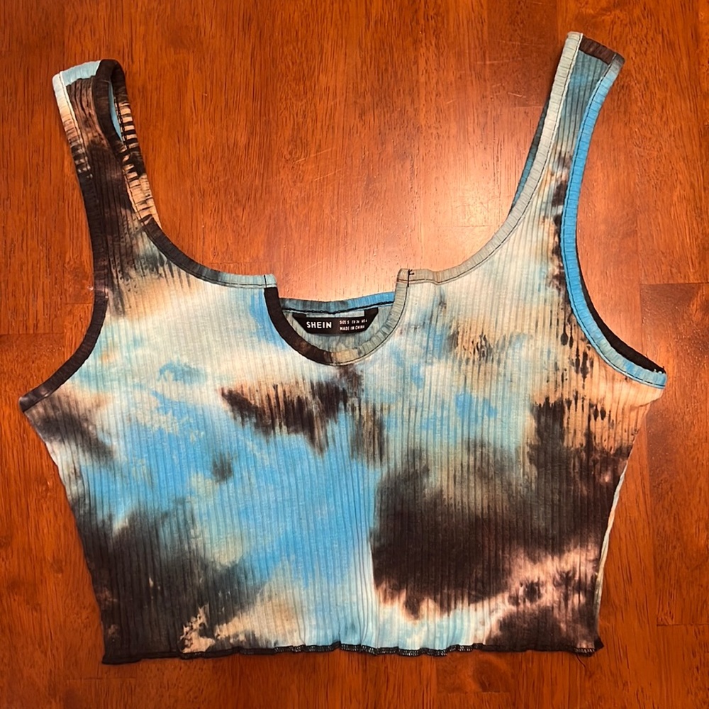 Tie Dye Cropped Tank Top